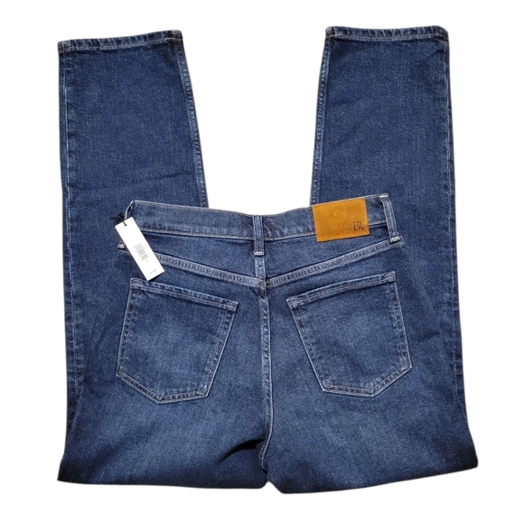 NWT Banana Republic Button Fly Straight J High Rise Blue Jeans Women's  Size 27 - Picture 5 of 12